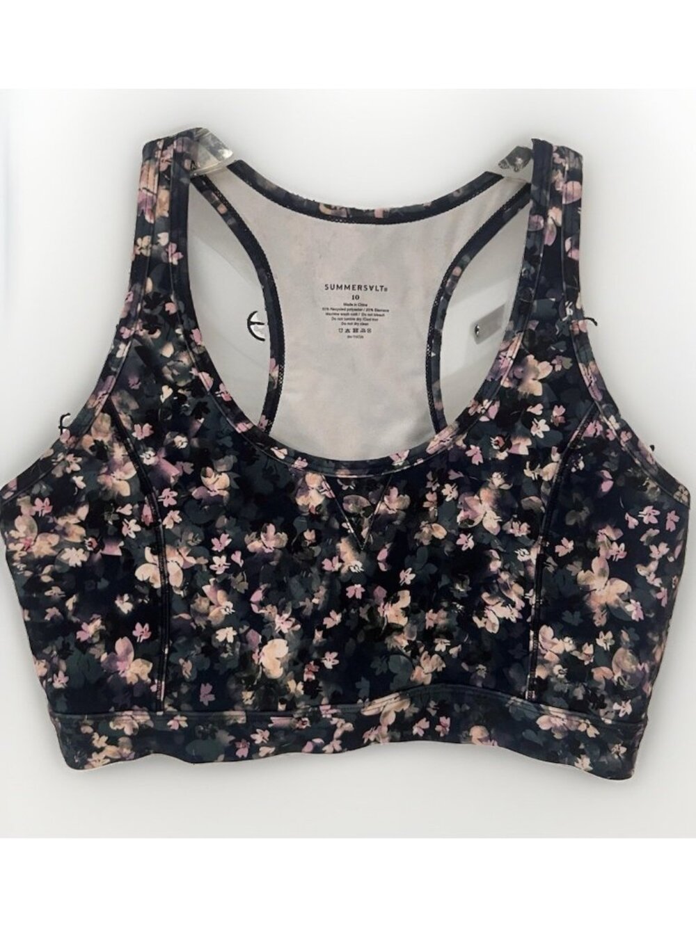 Summersalt Floral Sports Bra Racerback Size 10 Women’s. I